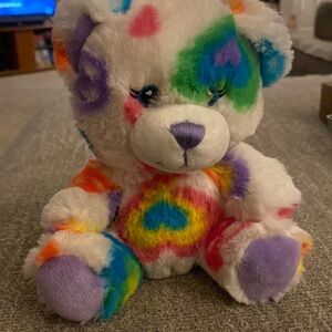 Beautiful, Clean Like-NEW Build-A-Bear SmallFrys Multi-colored TieDye Bear